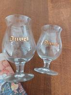 Groot en klein DUVEL glas met gouden logo, Ophalen of Verzenden, Zo goed als nieuw, Glas of Glazen, Duvel