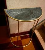 Gouden sidetafel, bijzettafel, planten tafel, Overige materialen, 50 tot 100 cm, Ophalen of Verzenden, Zo goed als nieuw