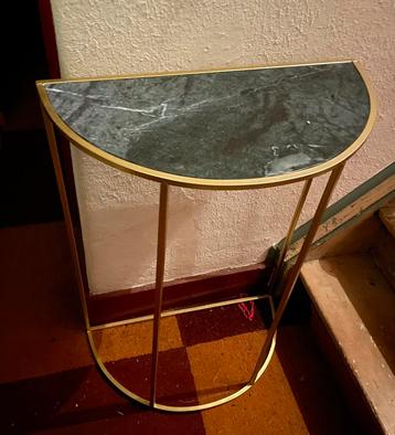 Gouden sidetafel, bijzettafel, planten tafel beschikbaar voor biedingen