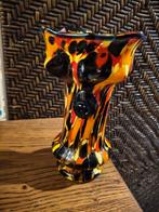 Kleurrijke glazen vaas, Ophalen of Verzenden