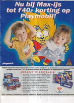 Retro reclame 1999 Ola & Playmobil speelgoed spaaractie, Verzamelen, Retro, Overige typen, Ophalen of Verzenden