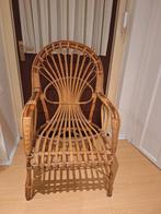 Mooie Retro rotan stoel, Ophalen, Gebruikt, Bruin, Eén