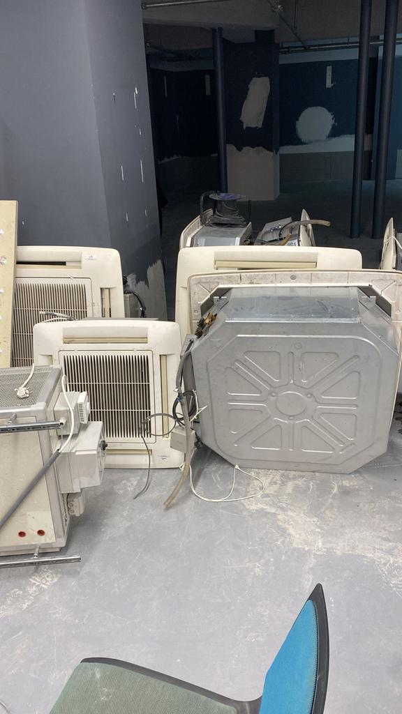 Gebruikte Plafond Airco Cassette Units - Werkend, Witgoed en Apparatuur, Airco's, Gebruikt, Plafondventilator, 100 m³ of groter