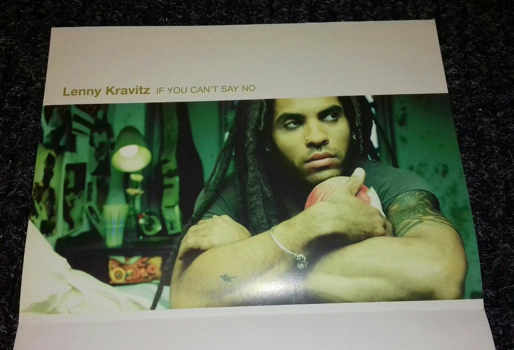 Lenny Kravitz PROMO POSTER If You Can't Say No 1998, Verzamelen, Verzenden, Zo goed als nieuw, Poster, Artwork of Schilderij