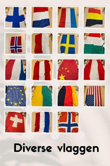 Diverse landen vlaggen beschikbaar voor biedingen