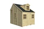 Houten speelhuisje Alice | met verdieping | 16mm wanden, Kinderen en Baby's, Speelgoed | Buiten | Speelhuisjes, Verzenden, Mail@wellestuinhout.nl