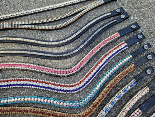 Bling frontriem: pony, cob, full en x-full, Dieren en Toebehoren, Paarden en Pony's | Hoofdstellen en Tuigage, Nieuw, Ophalen