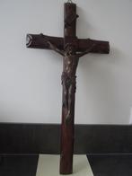 christusbeeld antiek crucifix christus kruis gesigneerd A.P., Antiek en Kunst, Antiek | Religie, Ophalen of Verzenden