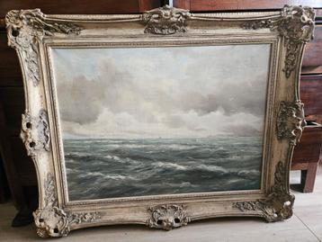 Jon A. Pastoor - Zeegezicht met stormachtige lucht beschikbaar voor biedingen