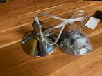 Chrome Metalen Hanglamp - Nieuw! 18x15cm van 209 nu 24,95, Ophalen, Nieuw, Metaal, Minder dan 50 cm
