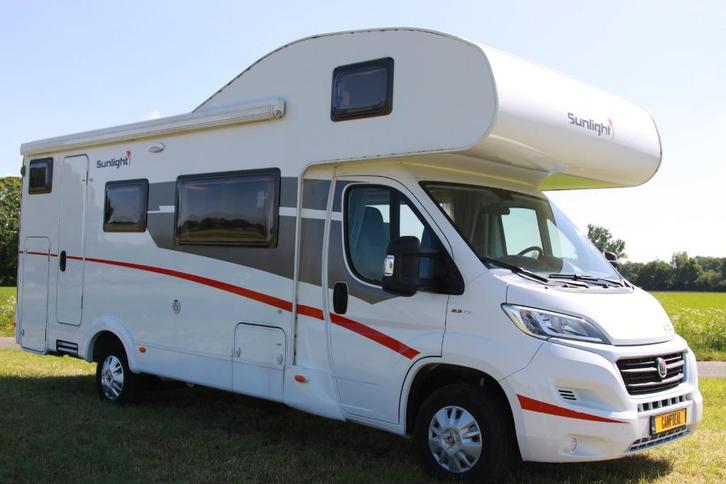 Sunlight A72 alkoof camper stapelbed camera, Caravans en Kamperen, Campers, Bedrijf, meer dan 6, Alkoof, Sunlight, Fiat, Diesel