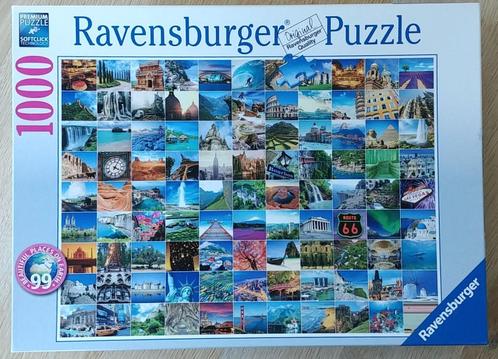 99 Mooie plekken op aarde - alle puzzels 3 + 1 GRATIS, Hobby en Vrije tijd, Denksport en Puzzels, Zo goed als nieuw, Legpuzzel
