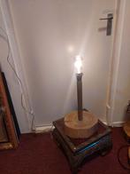 Houten lamp boomstam voet, Ophalen, Zo goed als nieuw, Hout, Minder dan 50 cm