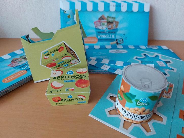 Winkeltje Mini's AH - ongeopende pakjes mini boodschappen, Verzamelen, Supermarktacties, Albert Heijn, Ophalen