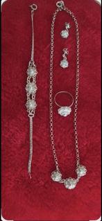 Prachtige vintage zilveren 925 sieraden set., Ophalen of Verzenden, Zo goed als nieuw, Zilver