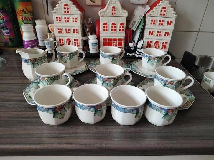 Villeroy & Boch Pasadena Koffiekopjes Set, Antiek en Kunst, Antiek | Servies los, Ophalen of Verzenden