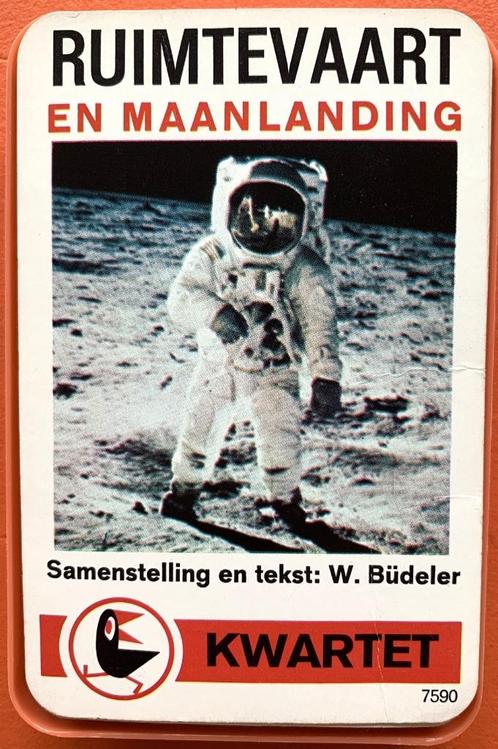 RUIMTEVAART Kwartet - ca. 1970 - RAAF kwartet, Verzamelen, Speelkaarten, Jokers en Kwartetten, Gebruikt, Kwartet(ten), Ophalen of Verzenden