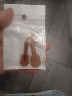 Gitaar oorbellen, Sieraden, Tassen en Uiterlijk, Ophalen of Verzenden, Nieuw, Overige materialen