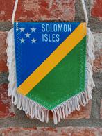 Solomon Eilanden 1980 prachtige vintage vaan, Diversen, Vlaggen en Wimpels, Ophalen of Verzenden, Zo goed als nieuw