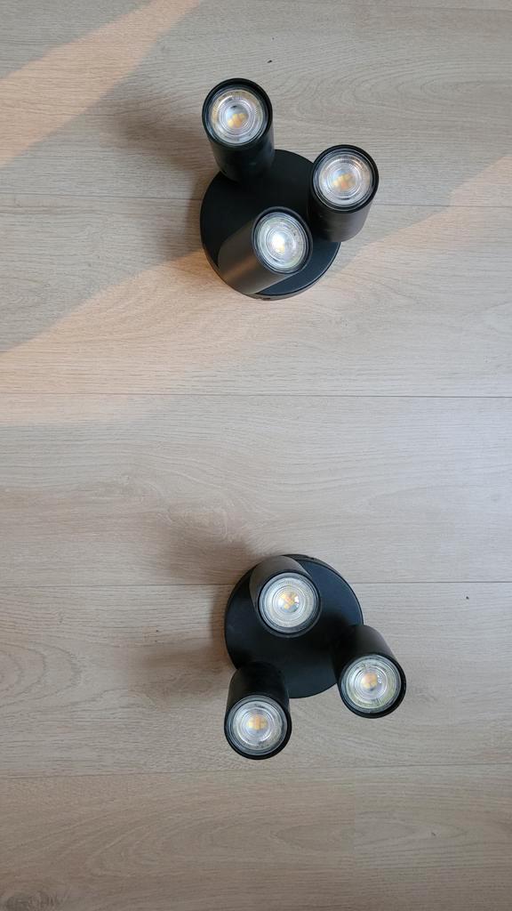 Plafondlamp met 3 spots - Zwart, Huis en Inrichting, Lampen | Overige, Zo goed als nieuw, Ophalen