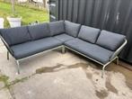 Wakefield loungeset Helsinki leger groen metaal, Tuin en Terras, Ophalen, Gebruikt, Loungeset, Bank