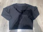 supertrash dames zwarte ruffle poms kante sweater trui mt 40, Maat 38/40 (M), Supertrash, Zwart, Ophalen of Verzenden