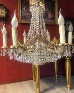 Kristallen kroonluchter antiek hanglamp barok 6 kandelaars, Ophalen of Verzenden, Antiek / klassiek