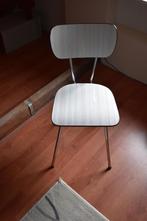 4 stoeltjes kleur wit, Huis en Inrichting, Ophalen, Gebruikt, Metaal, Wit