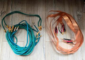 Nordost Flatline Bi-wire,Audioquest Turquoise X2 en Jade RCA beschikbaar voor biedingen