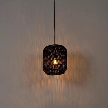 2x Qazqa Lina HL black 40 hanglamp beschikbaar voor biedingen