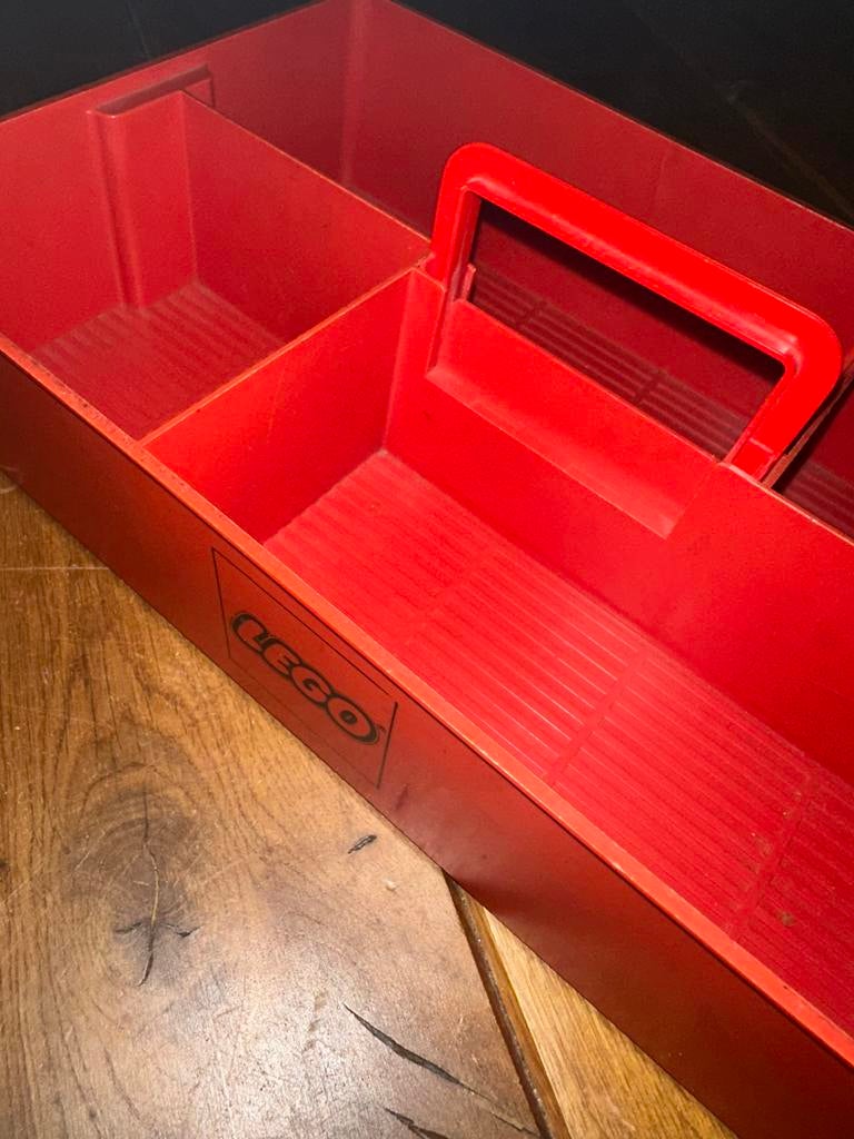 Vintage LEGO Opbergdoos - Rood, Ophalen of Verzenden, Gebruikt, Overige typen