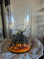 Grote vaas met kerstballen goud koper, Diversen, Kerst, Ophalen, Zo goed als nieuw