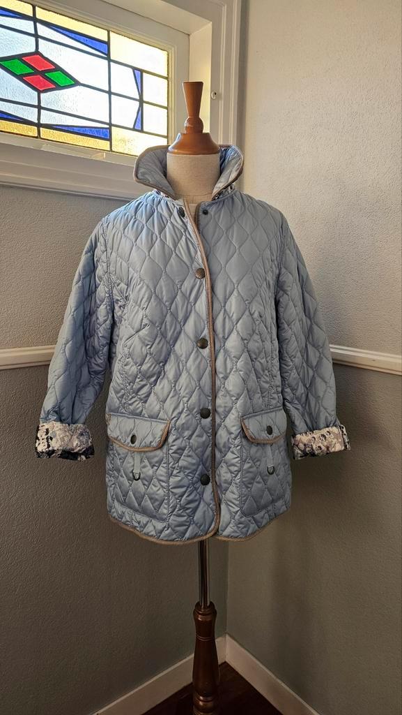 Gewatteerde Tussenjas - 2 kanten te dragen maat 46, Kleding | Dames, Jassen | Zomer, Gedragen, Maat 46/48 (XL) of groter, Blauw