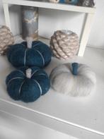 Winter pompoen set van schapenwol#Waldorf#jaartafel#vilten, Ophalen of Verzenden, Nieuw, Figuurtje(s)