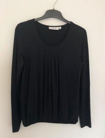 NIEUWE jersey top v.Enjoy, mt S/M, diepzwart, mooi model!!! beschikbaar voor biedingen