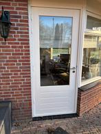 Hardhouten kozijnen met thermopane glas, Doe-het-zelf en Verbouw, Deuren en Horren, Ophalen, Gebruikt, 80 tot 100 cm, Overige typen
