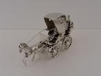 Zilveren miniatuur Koets                                 Z46, Antiek en Kunst, Ophalen of Verzenden, Zilver