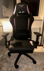 Gamvis PHANTOM Stoffen Gamestoel – Zwart/Roze, Ophalen, Gaming bureaustoel, Zo goed als nieuw, Zwart