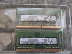 2x 8GB DDR4 laptop ram, Computers en Software, RAM geheugen, Gebruikt, DDR4, Ophalen of Verzenden, Laptop