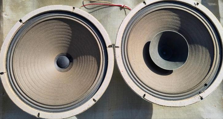 Vintage retro (gitaar)speakers met Alnico magneten, Audio, Tv en Foto, Luidsprekers, Gebruikt, Overige typen, Minder dan 60 watt