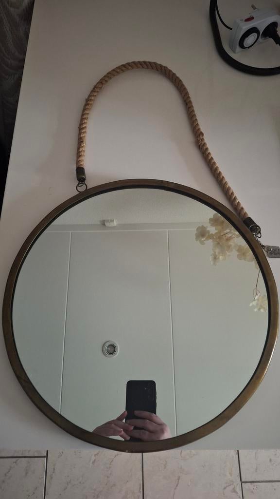 Riviera Maison Spiegel met Jute Koord, Huis en Inrichting, Ophalen