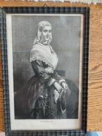 Oud portret Wilhelmina . Friesland Lady., Verzamelen, Nederland, Gebruikt, Ophalen of Verzenden, Kaart, Foto of Prent