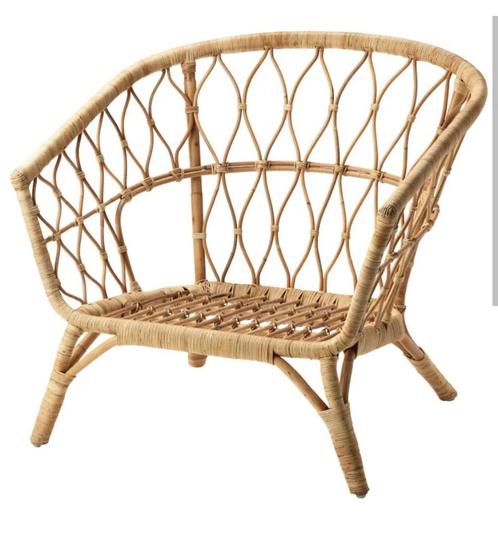Rotan fauteuil Stockholm 2017 Ikea, Huis en Inrichting, Fauteuils, Gebruikt, Riet of Rotan, 75 tot 100 cm, 75 tot 100 cm, Ophalen
