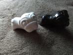 peper en zout stel mopshond zwart en wit, Antiek en Kunst, Ophalen