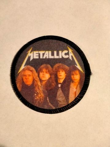 Metallica vintage ronde metal muziek kleding patch embleem beschikbaar voor biedingen