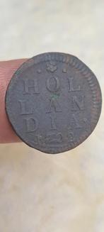 Duit Hollandia 1702, Postzegels en Munten, Munten | Nederland, Ophalen of Verzenden, Vóór koninkrijk, Overige waardes