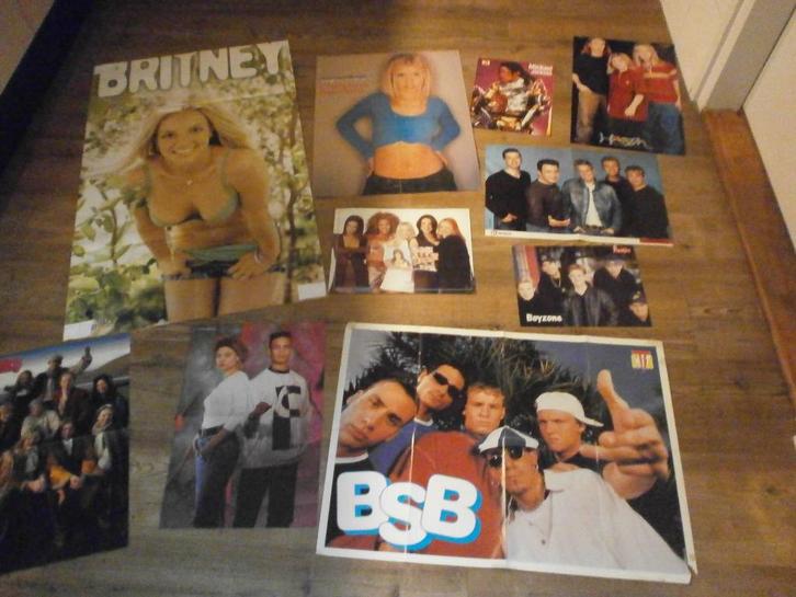 set v. 10 posters jr 90 oa. backstreet boys. 15 euro inclVK, Verzamelen, Posters, Gebruikt, Muziek, A1 t/m A3, Verzenden