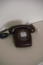 PTT telefoon T65 (de luxe bruine 1976), Ophalen, Zo goed als nieuw, Met draaischijf