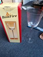 2 glazen kandelaars, Huis en Inrichting, Woonaccessoires | Kandelaars en Kaarsen, Ophalen of Verzenden, Nieuw, Overige materialen