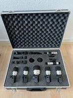 Drum Microfoonset in Koffer - Complete Set, Ophalen of Verzenden, Gebruikt, Instrumentmicrofoon